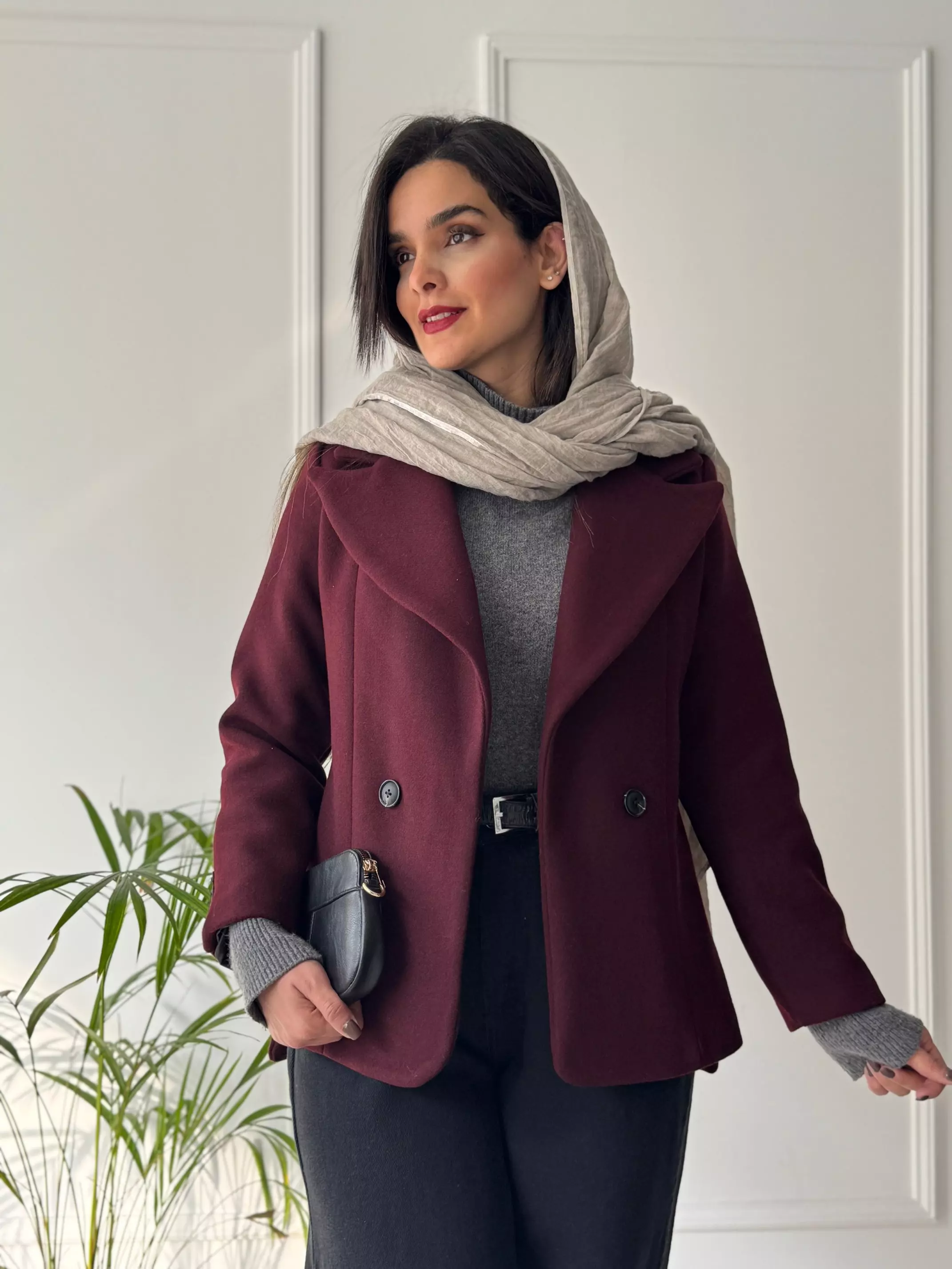 پالتو کتی آستردار آهو